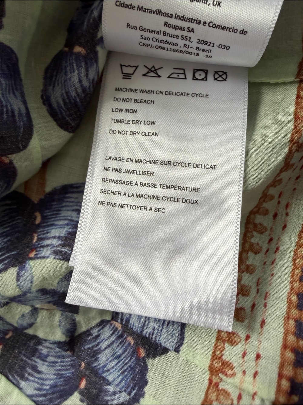 EUC FARM RIO Green Ocean Tapestry Lace Blouse - Picture 10 of 11